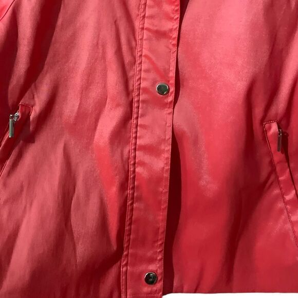 Samuel Dong Coral Cropped Zip Jacket Shimmer Silky - Size Medium / M - Picture 6 of 7